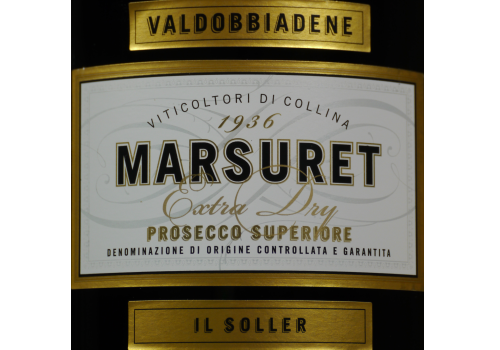 Marsuret Valdobbiadene Prosecco Superiore DOCG Extra Dry "Il Soller", 750 ml