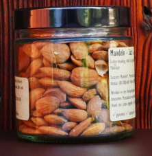 pt sélection Mandeln, geröstet und gesalzen, Palästina, bio, fairtrade, 190 g