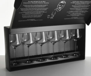 Gabriel Weinglas StandArt maschinengeblasen ca. 150 Gramm, Geschenkbox 6 Gläser