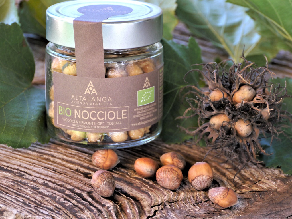 ALTALANGA Nocciole Piemonte biologiche IGP tostate, 100 g