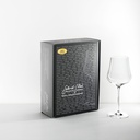 Gabriel-Bicchiere da vino "The Gold Edition" soffiato a bocca ca. 90 grammi, confezione regalo 2 bicchieri