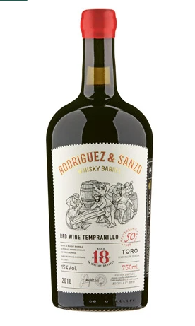[G-258453] Rodríguez Sanzo, Castilla y Leon IGP, Whisky-Wine - Tempranillo aged 18 months in Whisky barrels 2020, Spanien, 750 ml